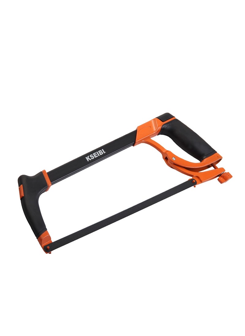 KSEIBI Hacksaw Frame Heavy Duty with Progrip Handle, Size 12" 560mm, Adjustable Hand Saw with High-Carbon Steel Blade for Steel Pipe Cutting, PVC, Carpentry or Woodworking.  - Image 1