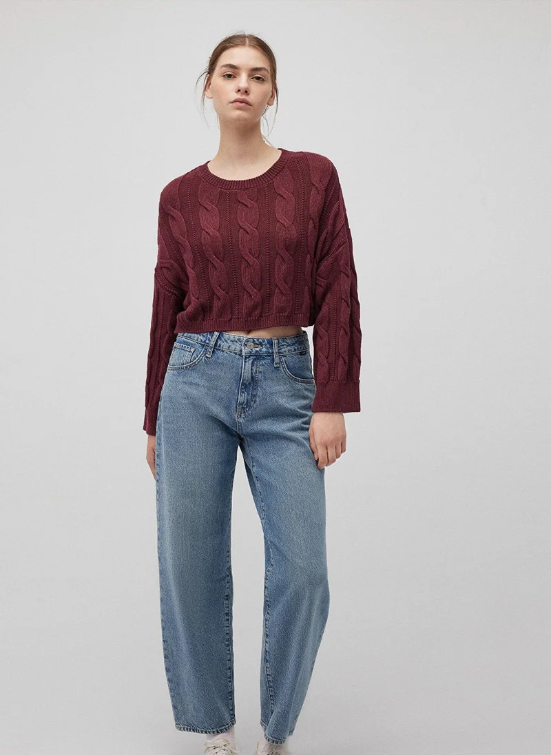MAVI CREW NECK SWEATER Windsor Wine