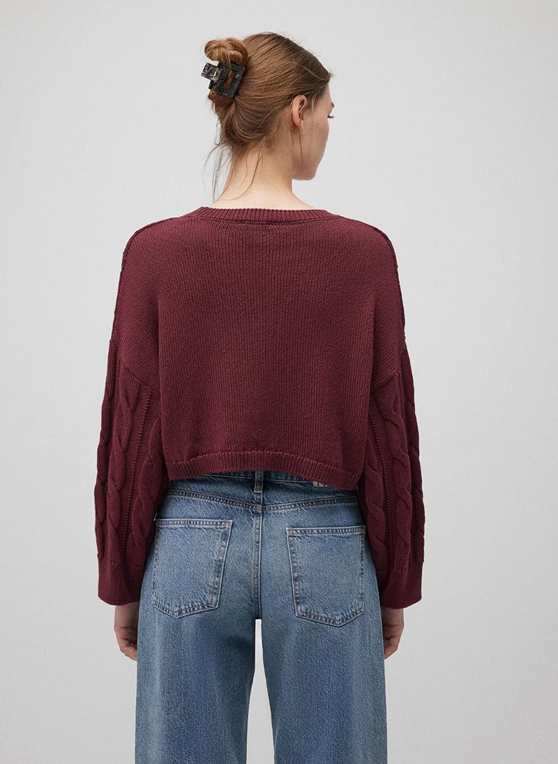 MAVI Burgundy Crewneck Sweater