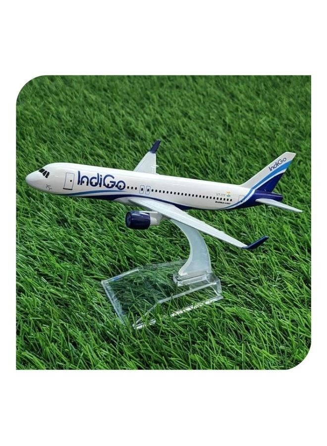 Indigo Airlines Airbus Diecast Metal Airplane Model - Image 2
