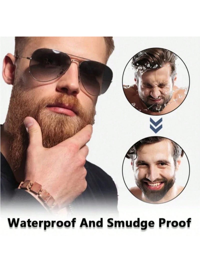 East Moon Beard filler pen - easily create a natural beard and hairline; beard filler and styling pen; waterproof and sweatproof; black - Image 2