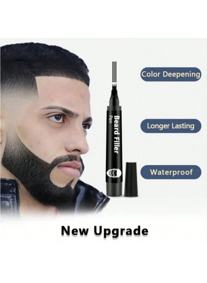 East Moon Beard filler pen - easily create a natural beard and hairline; beard filler and styling pen; waterproof and sweatproof; black - Image 5