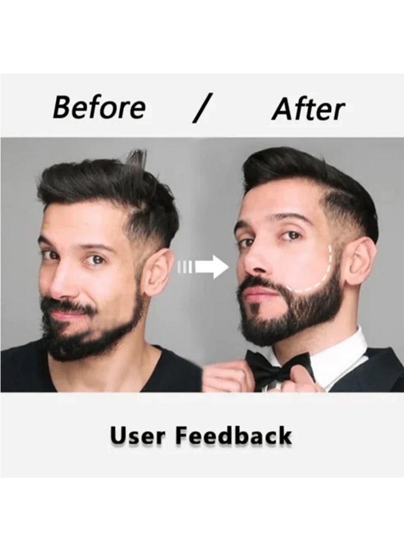 East Moon Beard filler pen - easily create a natural beard and hairline; beard filler and styling pen; waterproof and sweatproof; black - Image 3