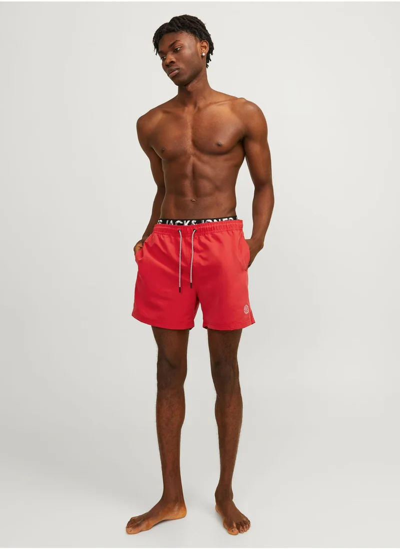 JACK & JONES Logo Drawstring Shorts