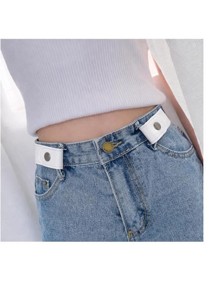 Adjustable elastic waistband without buckle, suitable for jeans, dresses, and trousers; comfortable elastic belt for men and women; invisible buckle-free design; one-piece elastic. - Image 2