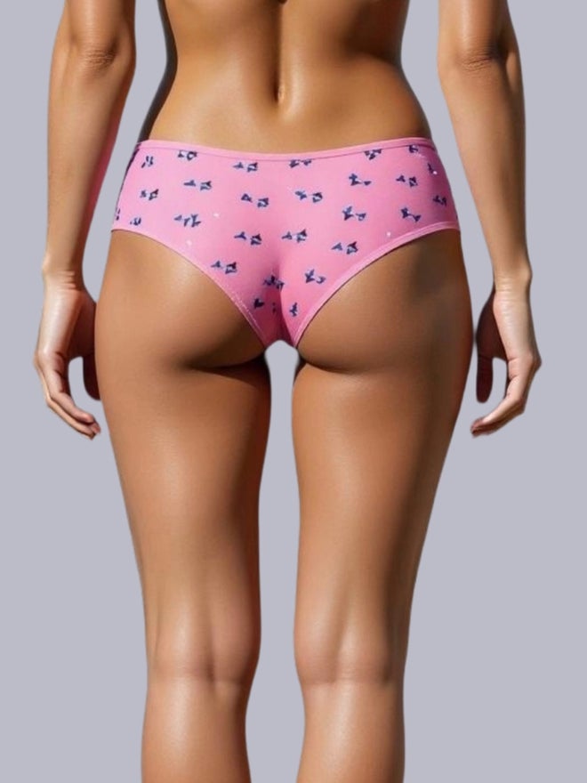 Eden Pack of 3 - Cotton Printed Full Coverage Hipster Briefs - Image 5
