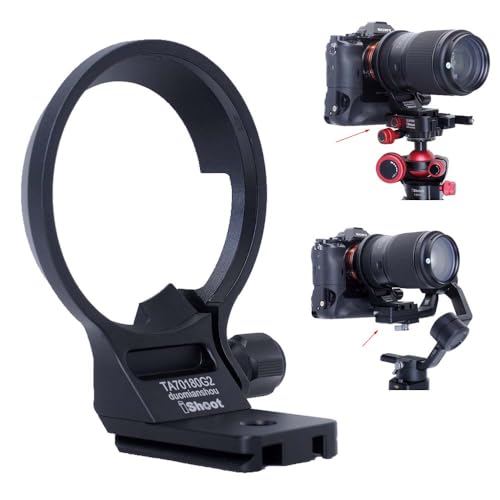 iShoot Tripod Mount Ring Lens Collar Compatible with Tamron 70-180mm f/2.8 Di III VC VXD G2 A065 E-Mount, Support Holder Bracket Arca-Swiss Fit Quick Release Plate for Arca Fit Head Clamp & Stabilizer - Image 1