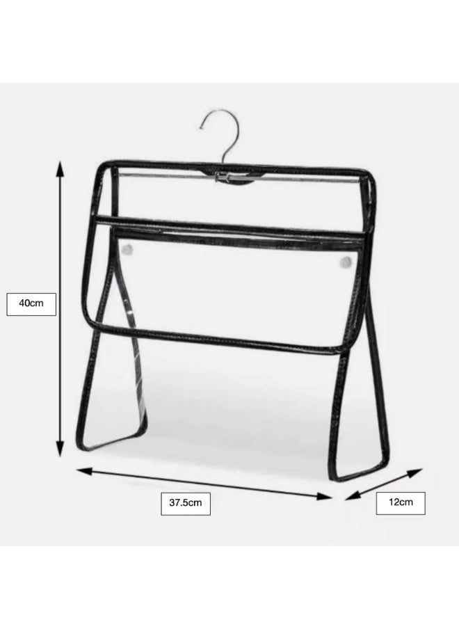 Bathroom Waterproof Bag Hanging Toiletry Bag Hanging Transparent Bag Hanging Shower Clear Clothing Storage Bags Clothing Organizer PVC Wall Hanging Size: 40*37.5*12cm  - Image 2