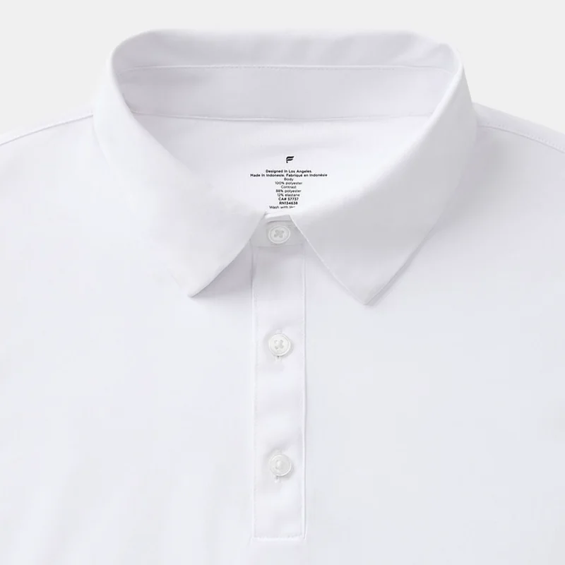 Fabletics White Men's The Don Polo Shirt for Men | Best Price UAE