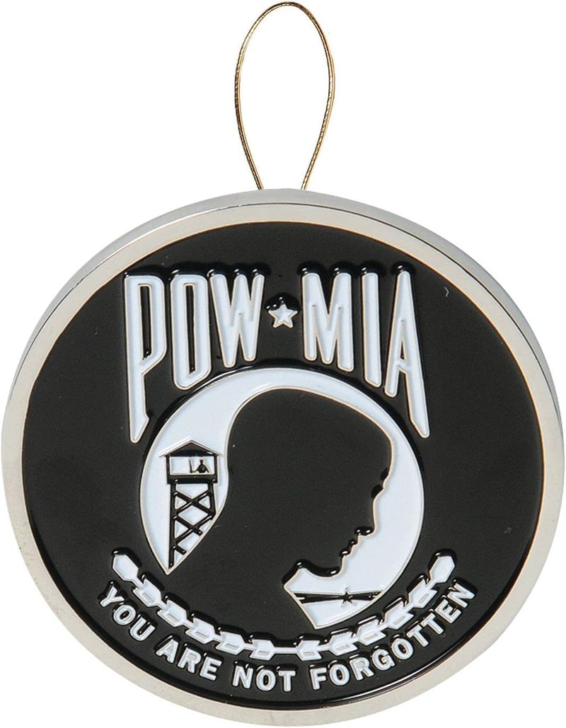 Allied Flag POW/MIA Heroes Series Holiday Ornament - Officially Licensed POW/MIA Medallion - Die Cast Metal - Image 1