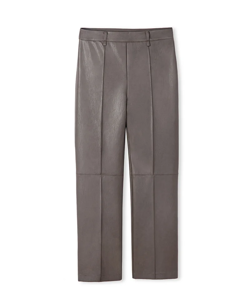Ipekyol  Leather-Effect Straight-Leg Trousers for Women | Best Price UAE