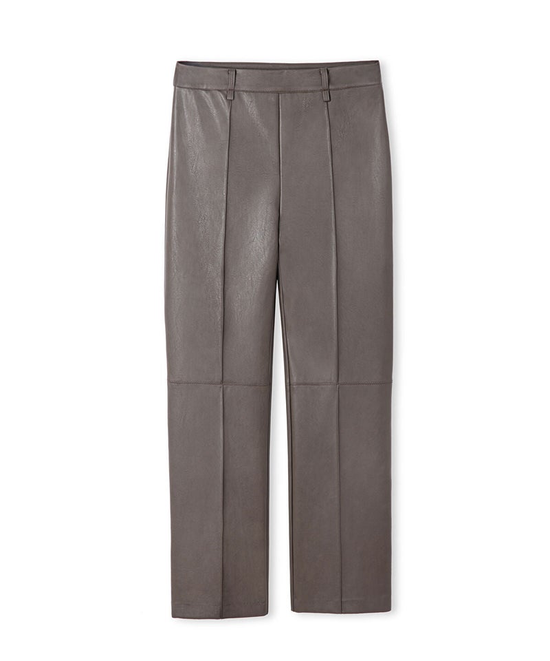 Ipekyol Leather-Effect Straight-Leg Trousers - Image 5