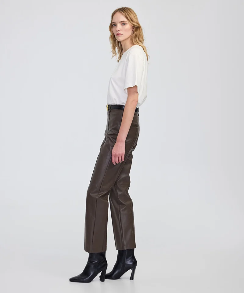 Ipekyol  Leather-Effect Straight-Leg Trousers for Women | Best Price UAE