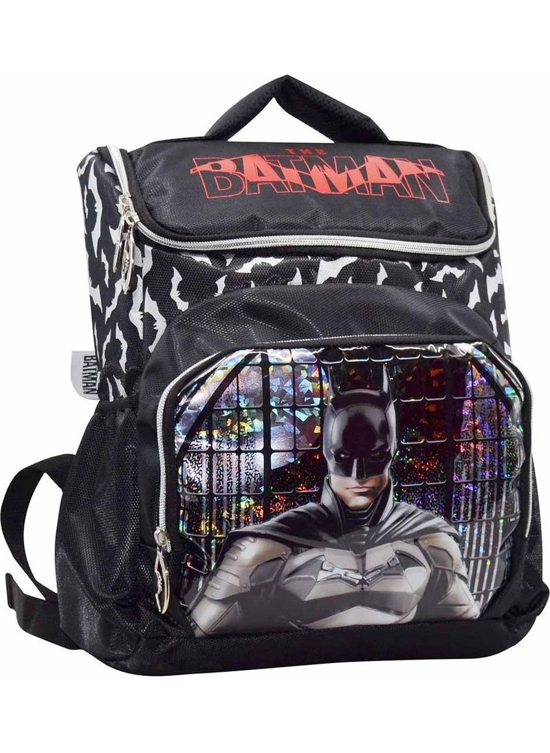 Batman School Bag 1230 Black Red and Lunchbox and Lunch Box  - Image 2