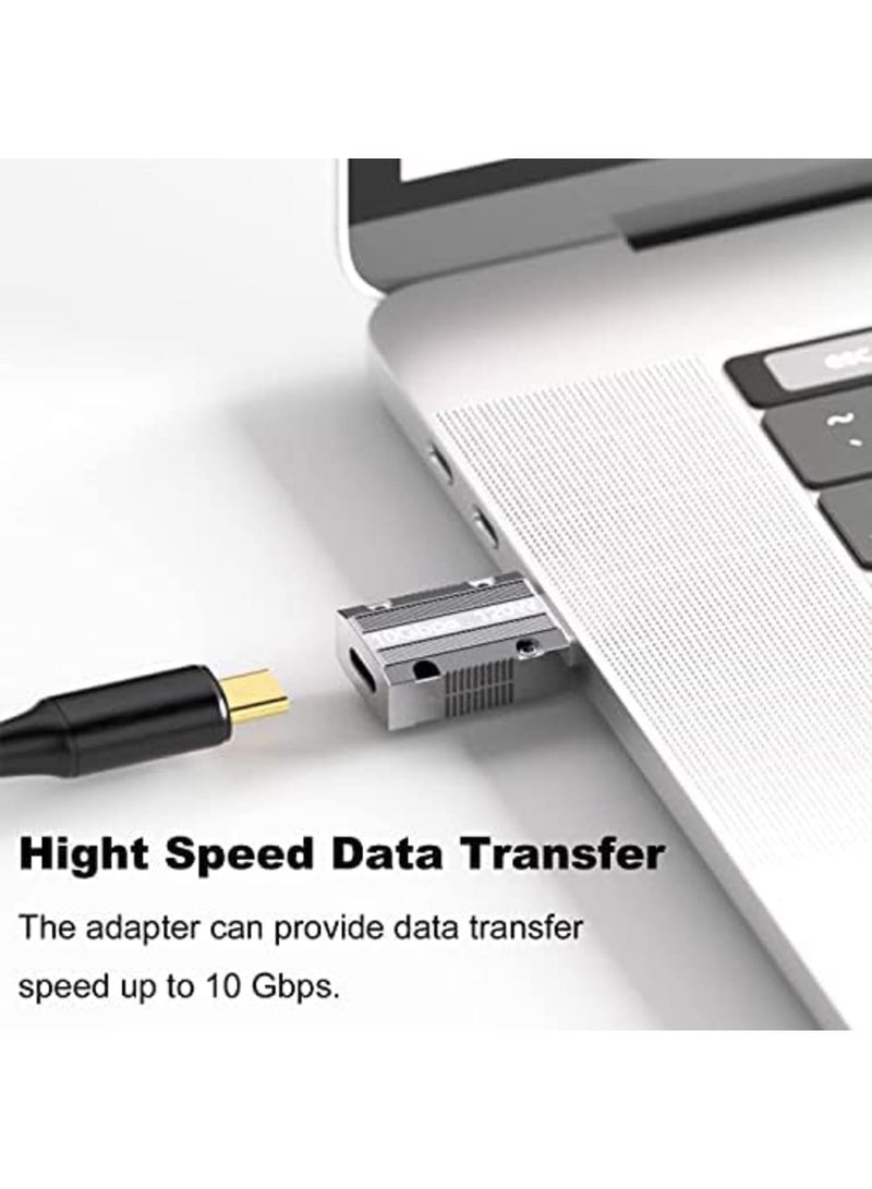 Luckam USB C to USB adapter, 2Pcs Zinc Alloy Shell Super Fast Charge 120W Converter, USB 3.0 Male to USB Type C Female Converter for Apple Watch, iPad, iPhone, AirPods, PC, Laptop, Charger, etc - Image 5