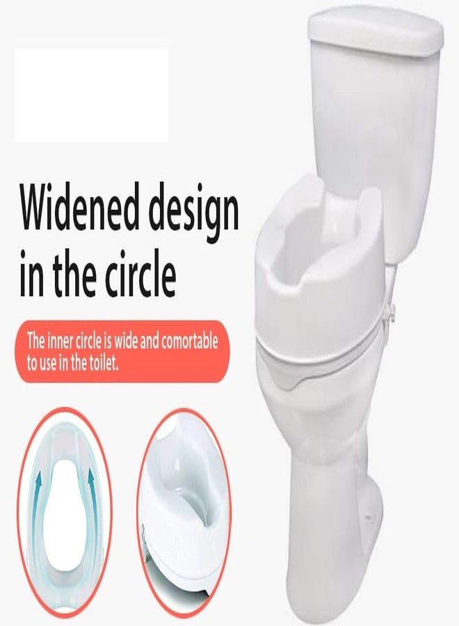 Madison commode elevator 4 inch with 4 Clips | premium toilet seat raiser with spider grips | Commod Raiser | Raised Toilet Seat | Commod Height Elevator Seat, toilet raiser seat With 5 Year Warranty. - Image 4