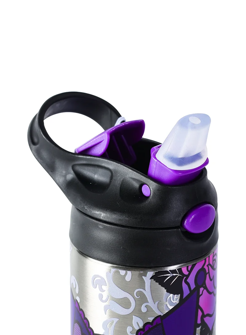 Sanrio  Sanrio Kuromi Stainless Steel Water Bottle 500ml | Insulated Kids Drink Bottle | Leak-Proof Cartoon Water Flask | Durable School & Travel Bottle for Girls for Women | Best Price UAE