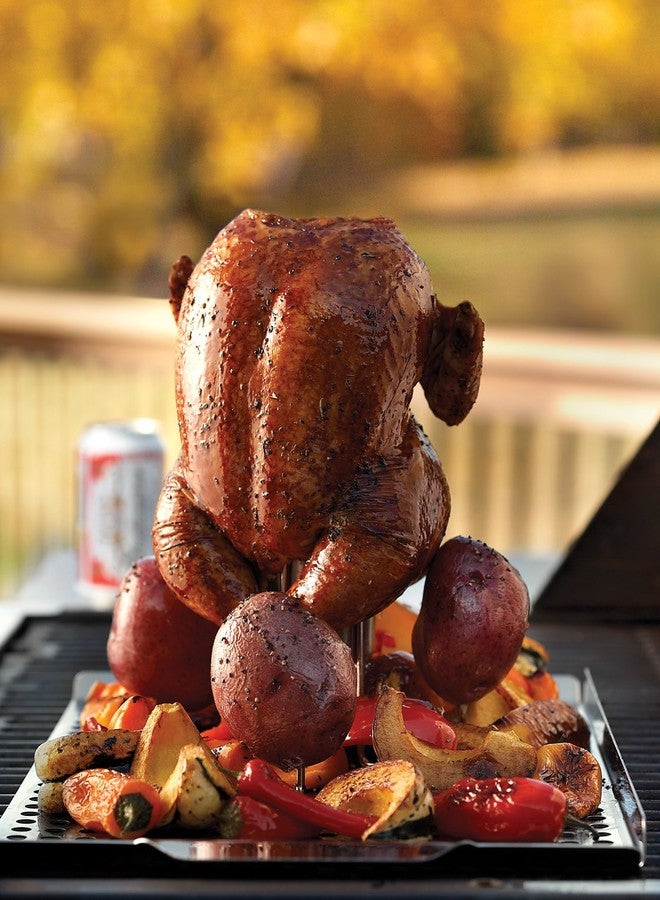 Outset QS54 Flavor Roaster for Chicken and Potatoes, Stainless Steel - Image 3