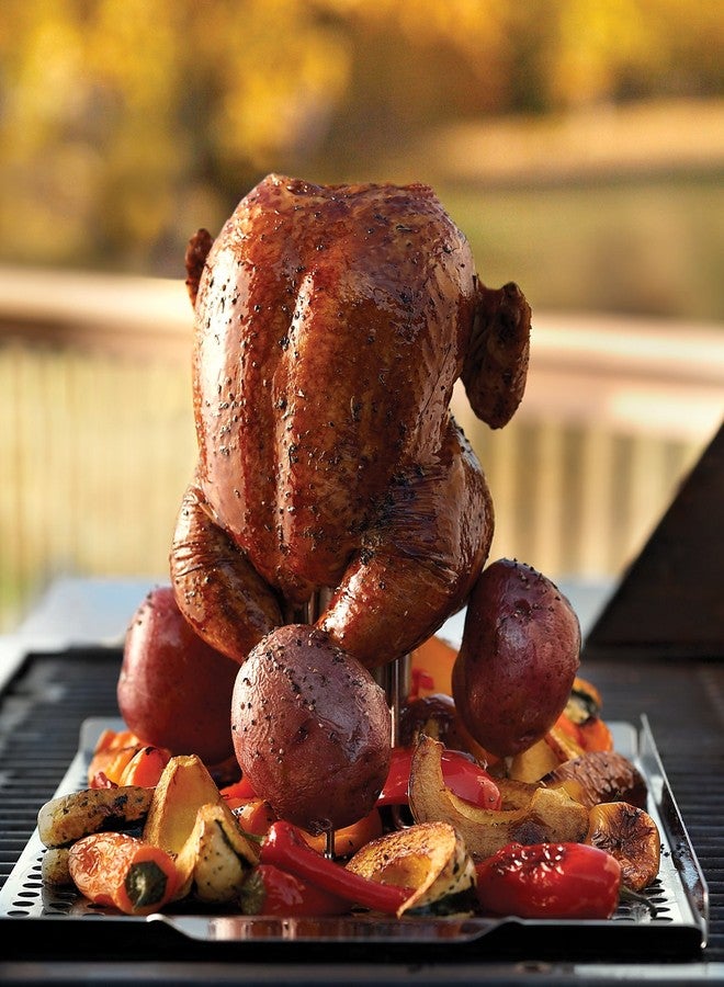 Outset QS54 Flavor Roaster for Chicken and Potatoes, Stainless Steel - Image 2