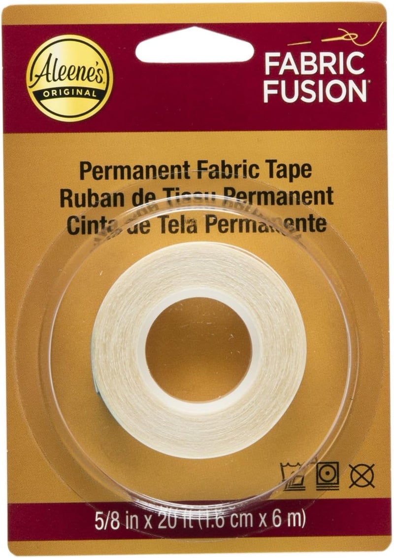 Aleene's Fabric Fusion Permanent Fabric Tape, 5/8-Inch Wide, 20 Feet Long - Image 1