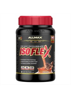 AllMax Nutrition ALLMAX ISOFLEX Whey Protein Isolate, Chocolate - 2 lb - 27 Grams of Protein Per Scoop - Zero Fat & Sugar - 99% Lactose Free - Gluten Free & Soy Free - Approx. 30 Servings  - Image 1