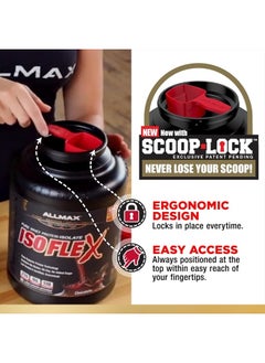 AllMax Nutrition ALLMAX ISOFLEX Whey Protein Isolate, Chocolate - 2 lb - 27 Grams of Protein Per Scoop - Zero Fat & Sugar - 99% Lactose Free - Gluten Free & Soy Free - Approx. 30 Servings  - Image 5