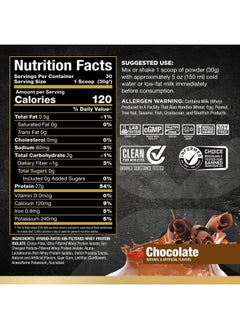 AllMax Nutrition ALLMAX ISOFLEX Whey Protein Isolate, Chocolate - 2 lb - 27 Grams of Protein Per Scoop - Zero Fat & Sugar - 99% Lactose Free - Gluten Free & Soy Free - Approx. 30 Servings  - Image 2