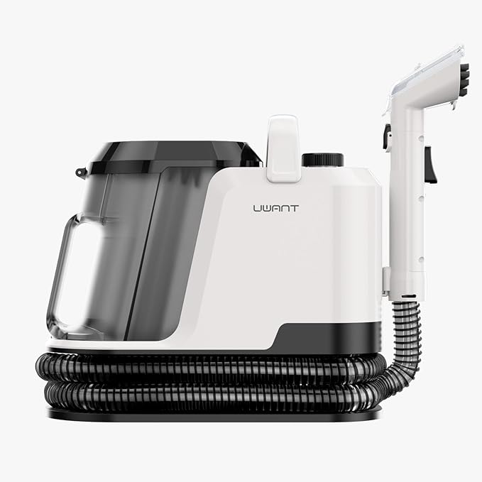 يووانت منظف ​​السجاد بالبخار UWANT Y100، بخار بدرجة حرارة 100 مئوية، ماء ساخن بدرجة حرارة 60 مئوية، قوة شفط 18500 باسكال، منظف محمول للسجاد والمفروشات، مناسب للأرائك والسيارات والمطابخ، يزيل البقع الصعبة، ضمان لمدة عام واحد - Image 2