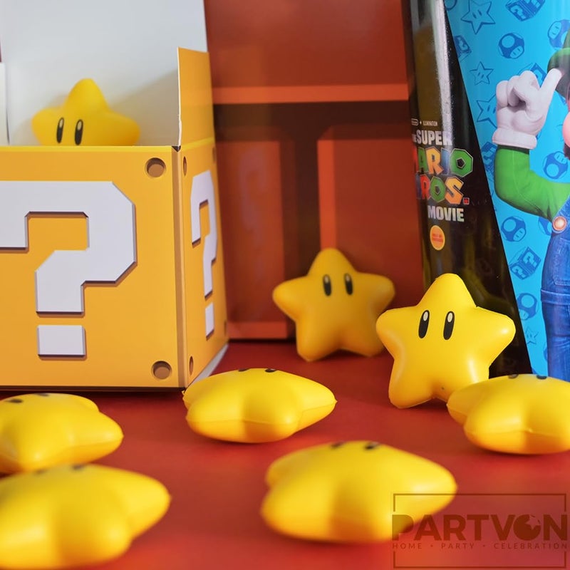 PARTVON Mini Star Stress Ball for Video Game Birthday Decoration Party Favors Classroom Exchange Gifts Classroom Prizes School Carnival Reward Party Favors Fillers - Image 3