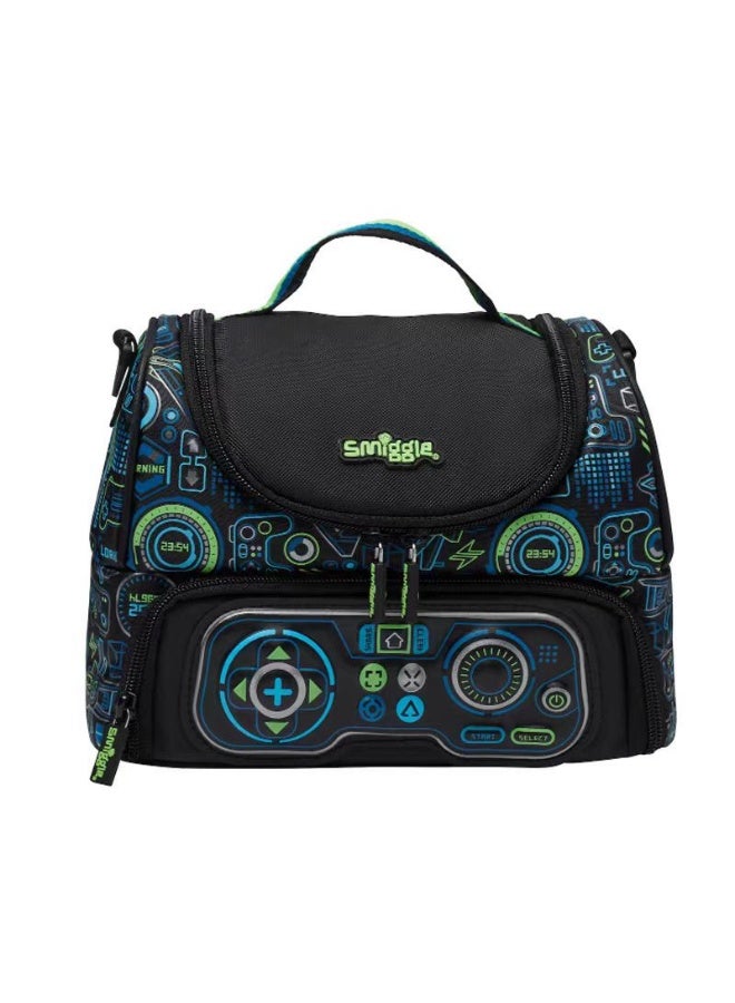 Smiggle Children's Double-Layer Insulated Lunch Bag with Cartoon Print, Student Lunchbox, Portable Large Capacity Food Carrier Bag - Image 1