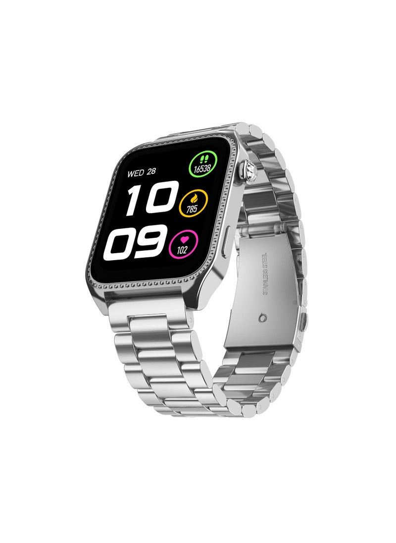 Generic - Fire-Boltt Xelor Luxury Stainless Steel Smart Watch. 1.78" AMOLED, Always-On Display, 368 * 448 px Resolution, Bluetooth Calling, 75 HZ Refresh Rate - Image 1
