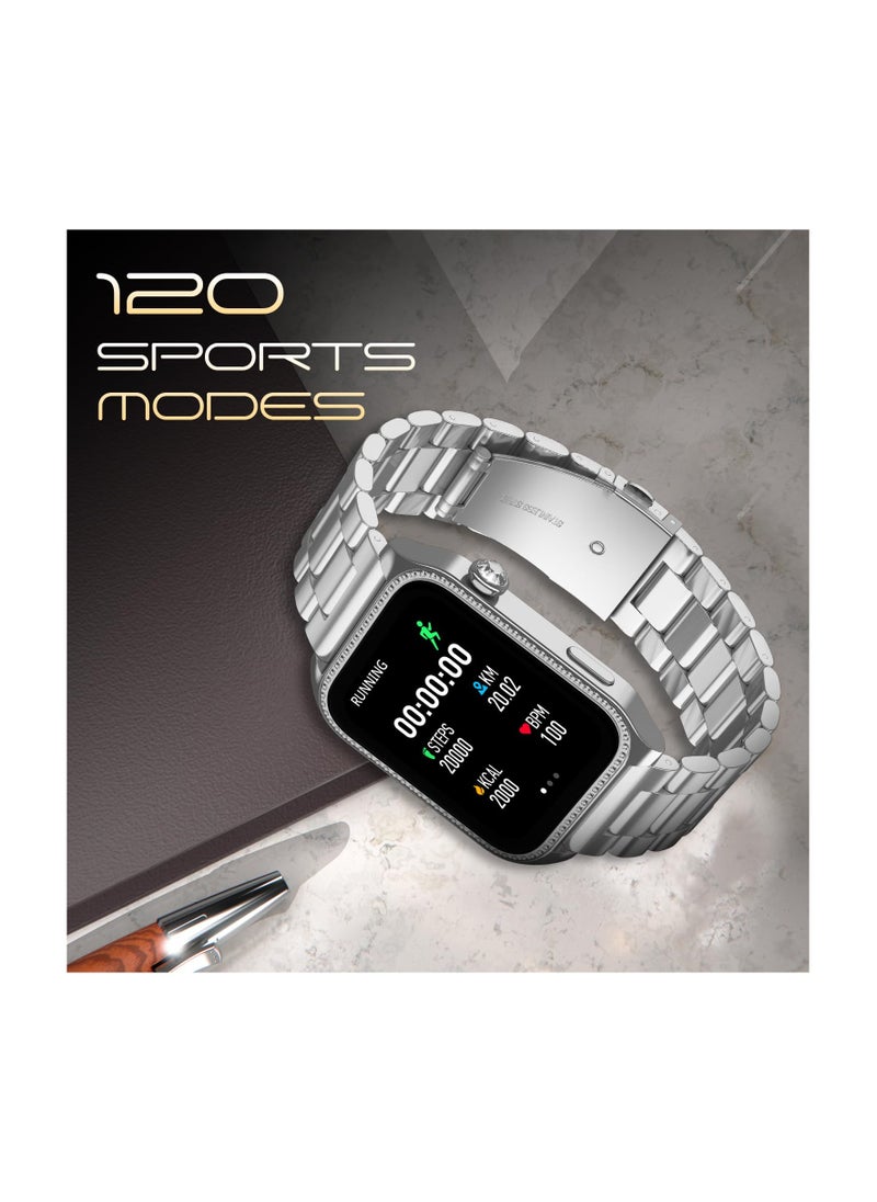 Generic - Fire-Boltt Xelor Luxury Stainless Steel Smart Watch. 1.78" AMOLED, Always-On Display, 368 * 448 px Resolution, Bluetooth Calling, 75 HZ Refresh Rate - Image 1