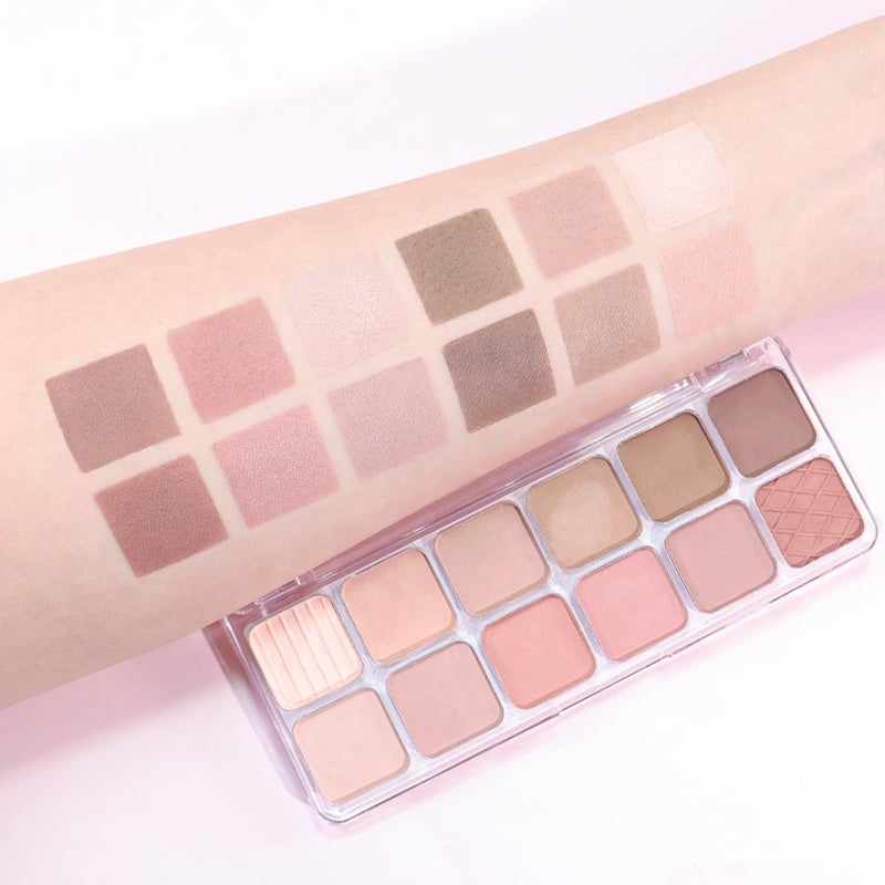 AMY'S DIARY 12Color Light Pink Purple Eyeshadow Palette, Long-Lasting, and Highly Pigmented. Elevate Your Eye Makeupâ€“ Unleash Your Unique Style (08#) - Image 5