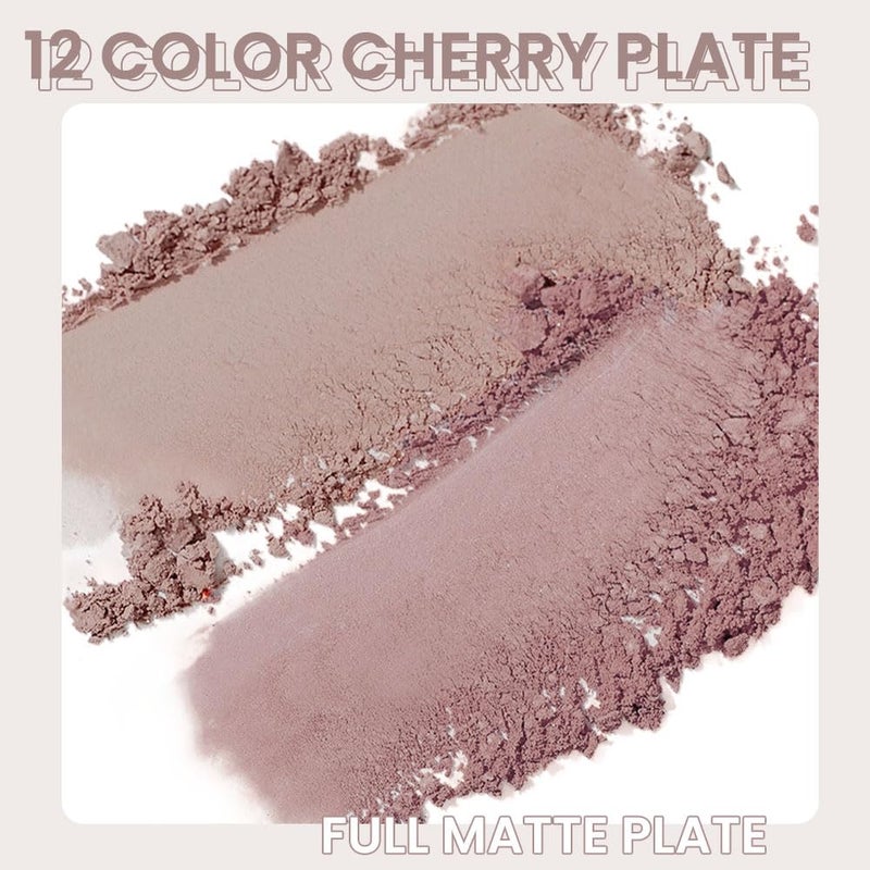 AMY'S DIARY 12Color Light Pink Purple Eyeshadow Palette, Long-Lasting, and Highly Pigmented. Elevate Your Eye Makeupâ€“ Unleash Your Unique Style (08#) - Image 4