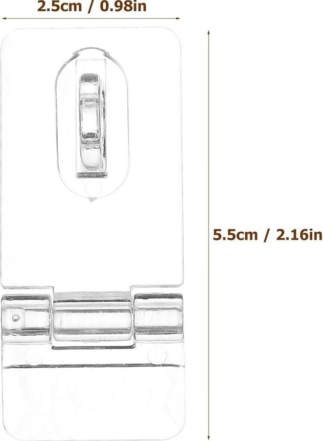 60Pcs Clear Acrylic Hinges And Latches For Display Cases Jewelry Boxes Storage Bins - Image 3