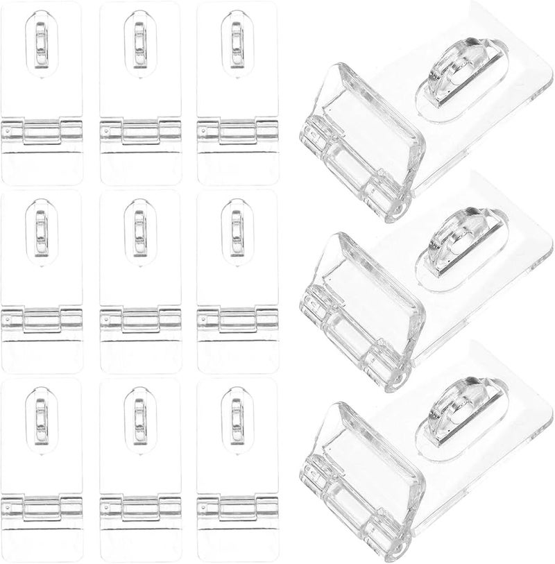 60Pcs Clear Acrylic Hinges And Latches For Display Cases Jewelry Boxes Storage Bins - Image 2