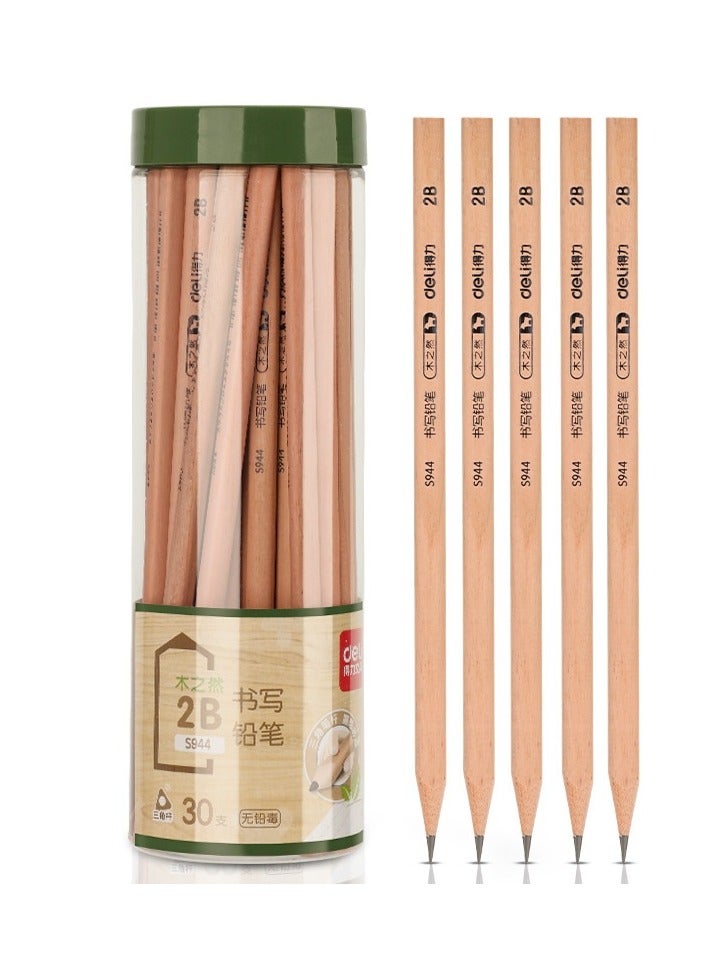 Generic 2B Hexagonal Pencil, Student Anti Slip 30 Pieces/Box - Image 1