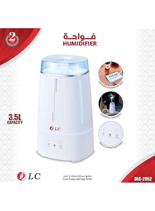 erorex Contemporary Style 3.5L Diffuser With Light Dlc 2952 - Image 2