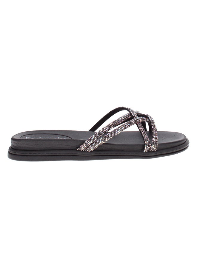 Beira Rio Embellished Flat Sandals - Image 1