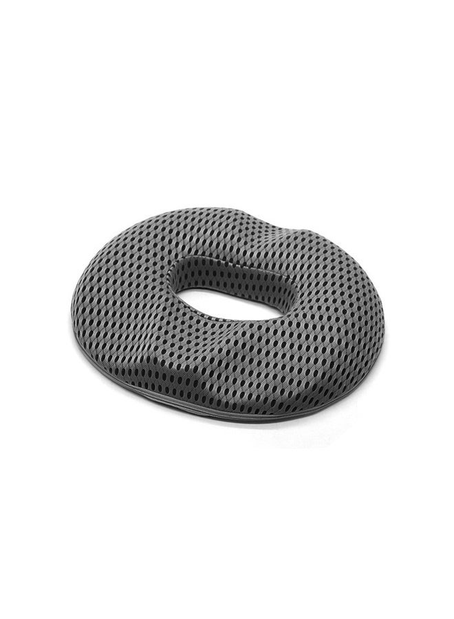 Seat Ring Cushion Combination grey，Donut Pillow Seat Cushion - Relieve Pain and Pressure for Hip Tailbone , Sciatica | High Density Memory Foam for Office/Home/Travel(Grey）  - Image 1