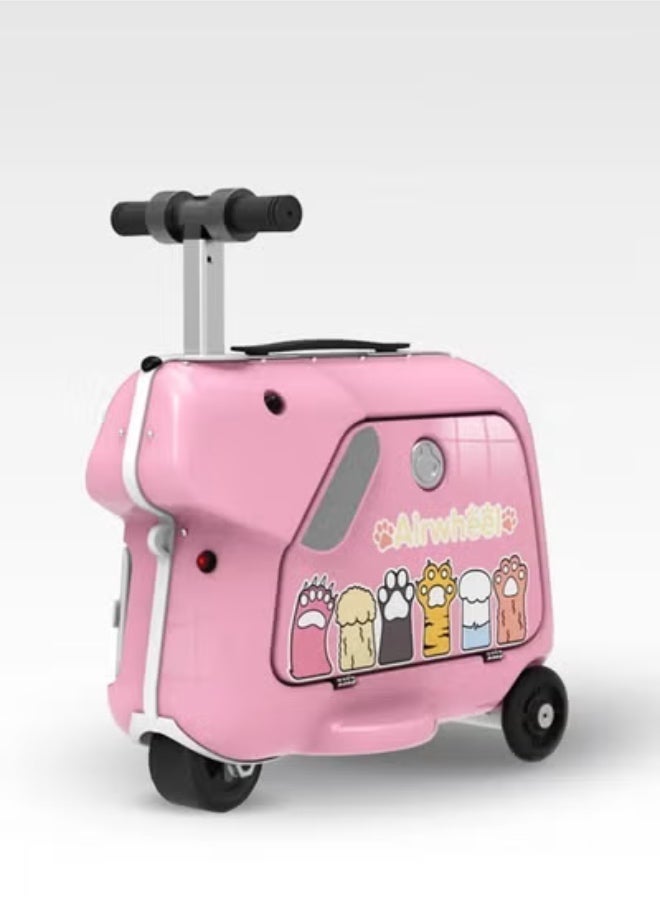 Airwheel SQ3 Kids Electric Luggage - Pink | 15L Compact Travel Luggage, Motorized Electric Luggage Scooter for Convenient and Fast Travel with Removable Battery | Official Dealer in KSA - Image 1