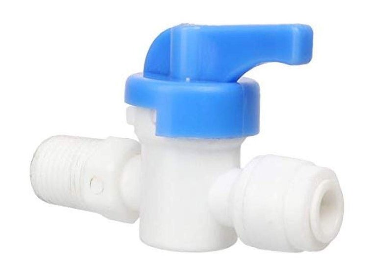 IONIX Plastic Inlet Valve 1/4 Size FoALL Ro Water purifiers (Plastic Handle and MS Nipple 1/4 Size) - Image 2