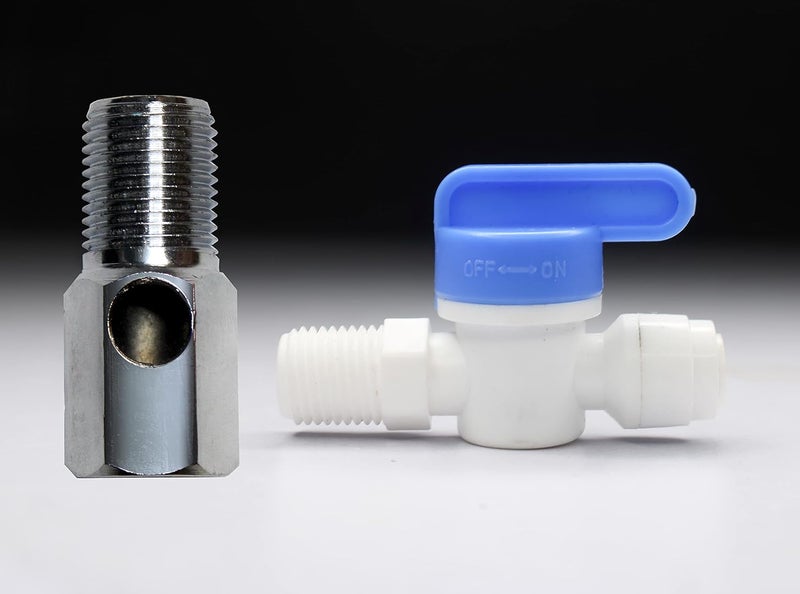 IONIX Plastic Inlet Valve 1/4 Size FoALL Ro Water purifiers (Plastic Handle and MS Nipple 1/4 Size) - Image 3