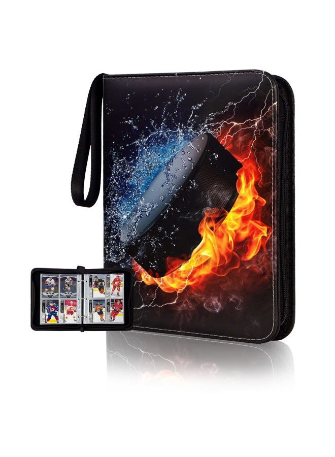 CDROPS Card Binder Compatible with Ice Hockey Card, Trading Card, MTG and Other TCG, Fits 400 Cards with 50 Removable Pages, Card Holder Collector for Standard Size Card - Image 1