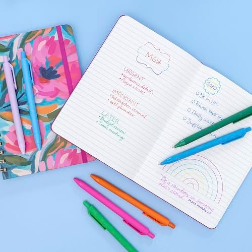 PAPERAGE Gel Pens With Retractable Medium Point (0.7mm), 20 Pack Colored Gel Pens, Assorted Colors, Smooth Writing Pens For Journals, Notebooks, Note Pads, Drawing, Office & School Supplies - Image 5