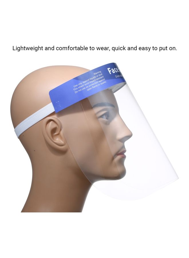 Loquat 10-Piece Face Shield Set Clear/White 33x11x32centimeter - Image 3