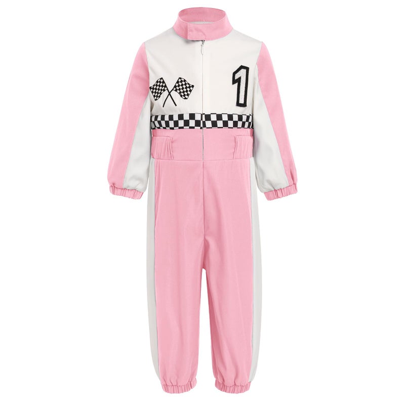 ODASDO Baby Boys Girls Race Car 1st First Birthday Outfit Fast One Year Old Party Racer Jumpsuit Playsuit Onepiece Racing Suit Car Driver Romper Overall Toddlers Photoshoot Props Pink 912 Months - Image 2