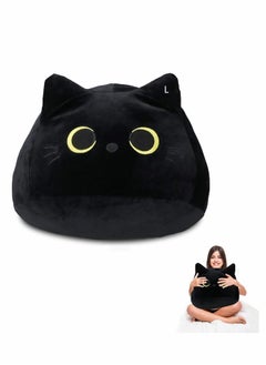 Y&D Plush Toy 3D Black Cat Toy Pillow Cute Animal Cat-Shaped Stuffed Pillow Cushion Great Gifts / Gifted for Birthday  Valentine's Day Give Girlfriend and ChildrenBlack-15.7"…  - Image 1