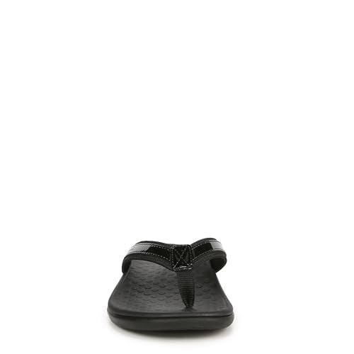 Vionic Tide Thong Sandals Black Patent Webbing 11 M - Image 4