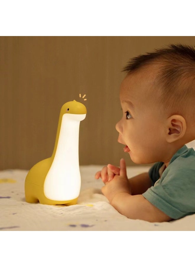 Generic - Dinosaur Night Light Creative Gift Light LED Timing Sleeping Light Children's Bedroom Soft Light USB Charging Dimming Atmosphere Light-Color:sky Blue - Image 1